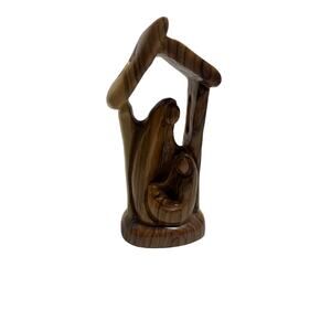 Carved Wooden Nativity Crèche 2x5